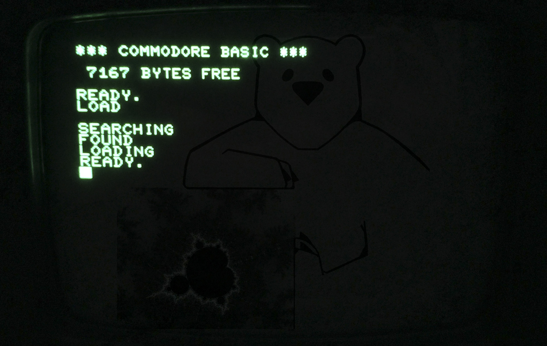 Commodore PET 2001 - Ein Programm wurde über die Datasette geladen